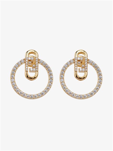 fendi crystal earrings|Fendi earrings celebrity.